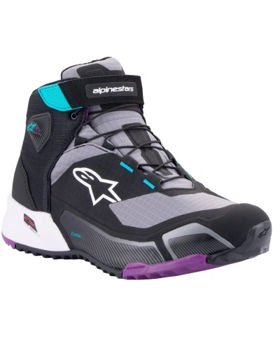 ZAPATILLAS ALPINESTARS CR-X DRYSTAR WOMAN BlACK/BLUE/PURPLE