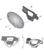 PLACA PORTANUMEROS SW-MOTECH IZQUIERDA HTA.00.401.15300