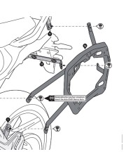 KIT DE FIJACION MALETAS LATERALES SW-MOTECH YAMAHA KFT.06.921.30000/B