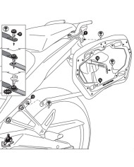 KIT DE FIJACION MALETAS LATERALES SW-MOTECH HONDA KFT.01.400.30000/B