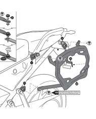 KIT DE FIJACION MALETAS LATERALES SW-MOTECH TRIUMPH KFT.11.953.30001/B