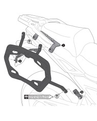 KIT DE FIJACION MALETAS LATERALES SW-MOTECH VOGE KFT.02.049.30000/B