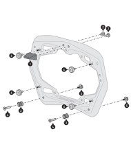 KIT ADAPATADOR SW-MOTECH PARA SOPORTES DE MALETAS A MALETAS GIVI/KAPPA MONOKEY KFT.00.152.35401/B