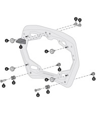KIT ADAPTADOR SW-MOTECH PARA SOPORTES DE MALETAS PRO A MALETAS DUSC KFT.00.152.36000
