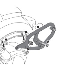 KIT DE FIJACION MALETAS LATERALES Y ALFORJAS SW-MOTECH SLC IZQUIERDO HONDA HTA.01.843.10000