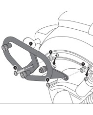 KIT DE FIJACION MALETAS LATERALES Y ALFORJAS SW-MOTECH SLC DERECHO HONDA HTA.01.843.11000