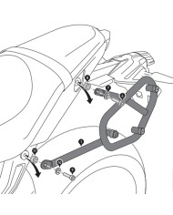 KIT DE FIJACION MALETAS LATERALES Y ALFORJAS SW-MOTECH SLC IZQUIERDO YAMAHA HTA.06.851.10000