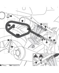 KIT DE FIJACION MALETAS LATERALES Y ALFORJAS SW-MOTECH SLC IZQUIERDO KAWASAKI HTA.08.891.10001