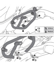 KIT DE FIJACION MALETAS LATERALES Y ALFORJAS SW-MOTECH SLC IZQUIERDO DUCATI HTA.22.916.10000
