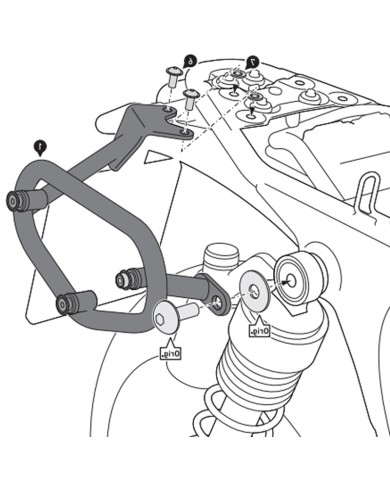 KIT DE FIJACION MALETAS LATERALES Y ALFORJAS SW-MOTECH SLC DERECHO TRIUMPH HTA.11.955.11000
