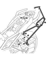 KIT DE FIJACION MALETAS LATERALES Y ALFORJAS SW-MOTECH SLC IZQUIERDO TRIUMPH HTA.11.991.10000