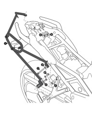 KIT DE FIJACION MALETAS LATERALES Y ALFORJAS SW-MOTECH SLC DERECHO HTA.11.991.11000