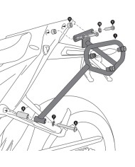 KIT DE FIJACION MALETAS LATERALES Y ALFORJAS SW-MOTECH SLC IZQUIERDO KTM HTA.04.915.10000