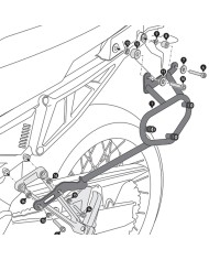 KIT DE FIJACION MALETAS LATERALES Y ALFORJAS SW-MOTECH SLC DERECHO APRILIA HTA.13.849.11000