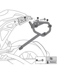 KIT DE FIJACION MALETAS LATERALES Y ALFORJAS SW-MOTECH SLC IZQUIERDO INDIAN HTA.20.935.10000