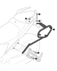 KIT DE FIJACION MALETAS LATERALES Y ALFORJAS SW-MOTECH SLC IZQUIERDO VOGE HTA.02.066.10000