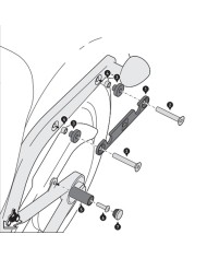KIT DE FIJACION MALETAS LATERALES Y ALFORJAS SW-MOTECH SLH IZQUIERDO LH2 HARLEY DAVIDSON HTA.18.682.10300