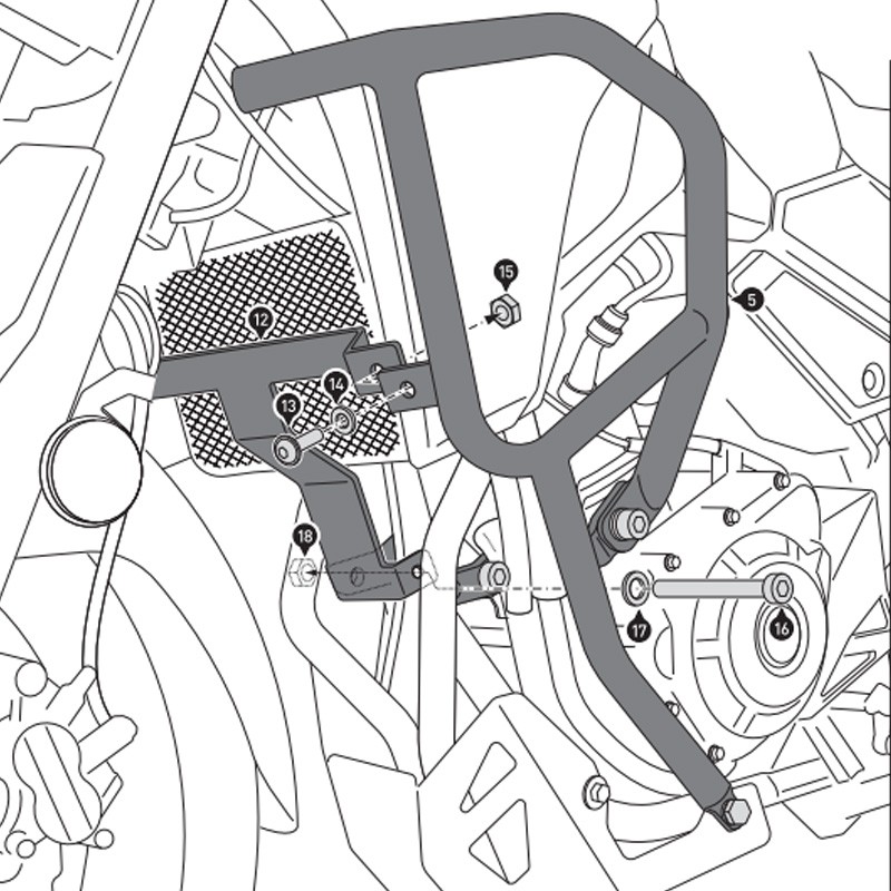 DEFENSAS DE MOTOR SW-MOTECH CRASH BAR SUZUKI SBL.05.908.10000/B
