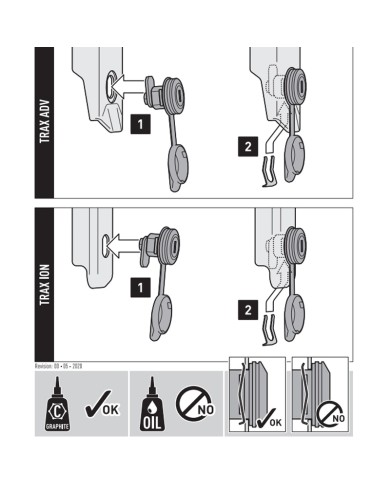 JUEGO DE CERRADURAS SW-MOTECH MALETAS TRAX (7 CERRADURAS + 2 LLAVES) ALK.00.165.16200