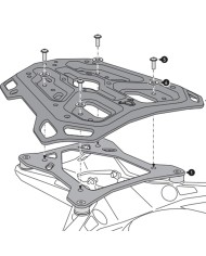KIT DE FIJACIÓN POSTERIOR SW-MOTECH ADVENTURE-RACK BMW GPT.07.954.19000/B