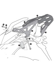 KIT DE FIJACIÓN POSTERIOR SW-MOTECH STREET-RACK BMW GPT.07.573.16000/B
