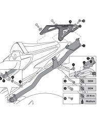 KIT DE FIJACIÓN POSTERIOR SW-MOTECH STREET-RACK HONDA GPT.01.924.16000/B