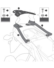 KIT DE FIJACIÓN POSTERIOR SW-MOTECH STREET-RACK SUZUKI GPT.05.876.16001/B