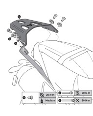KIT DE FIJACIÓN POSTERIOR SW-MOTECH STREET-RACK TRIUMPH GPT.11.901.16000/B