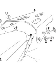 KIT DE FIJACIÓN POSTERIOR SW-MOTECH STREET-RACK TRIUMPH GPT.11.283.16001/B