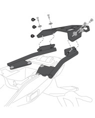 KIT DE FIJACIÓN POSTERIOR SW-MOTECH STREET-RACK MOTO GUZZI GPT.17.038.16000/B