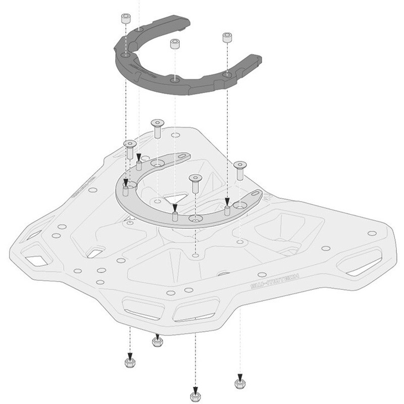 KIT ADAPTADOR SW-MOTECH PARA PORTAEQUIPAJES A BOLSA DE DEPOSITO GPT.00.152.55200/B