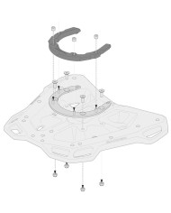 KIT ADAPTADOR SW-MOTECH PARA PORTAEQUIPAJES A BOLSA DE DEPOSITO GPT.00.152.55200/B