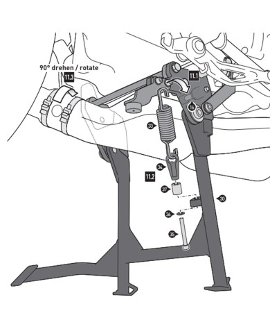 CABALLETE CENTRAL SW-MOTECH BMW HPS.07.653.10000/B