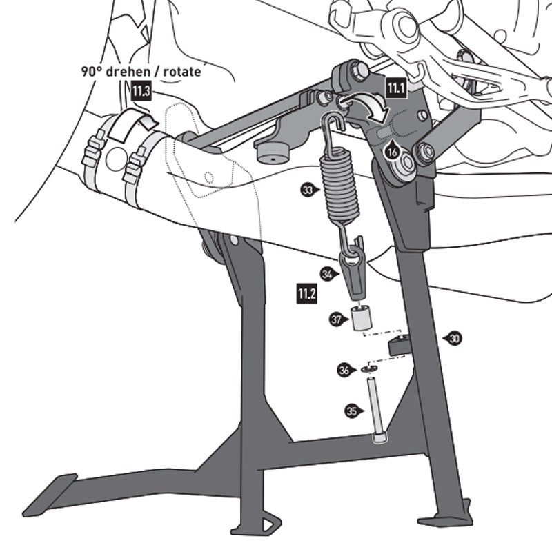 CABALLETE CENTRAL SW-MOTECH BMW HPS.07.653.10000/B