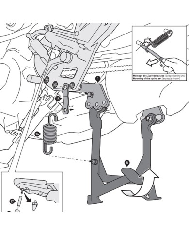CABALLETE CENTRAL SW-MOTECH BMW HPS.07.951.10000/B