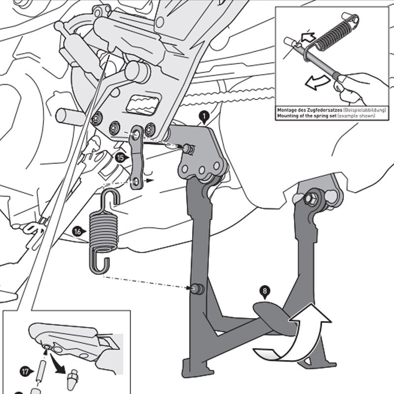 CABALLETE CENTRAL SW-MOTECH BMW HPS.07.951.10000/B