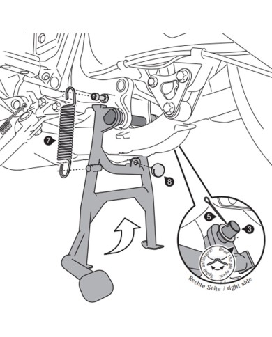 CABALLETE CENTRAL SW-MOTECH HONDA HPS.01.111.10000/B