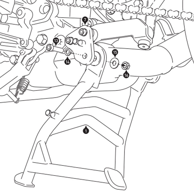 CABALLETE CENTRAL SW-MOTECH SUZUKI HPS.05.440.10000/B
