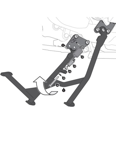 CABALLETE CENTRAL SW-MOTECH SUZUKI HPS.05.845.10000/B