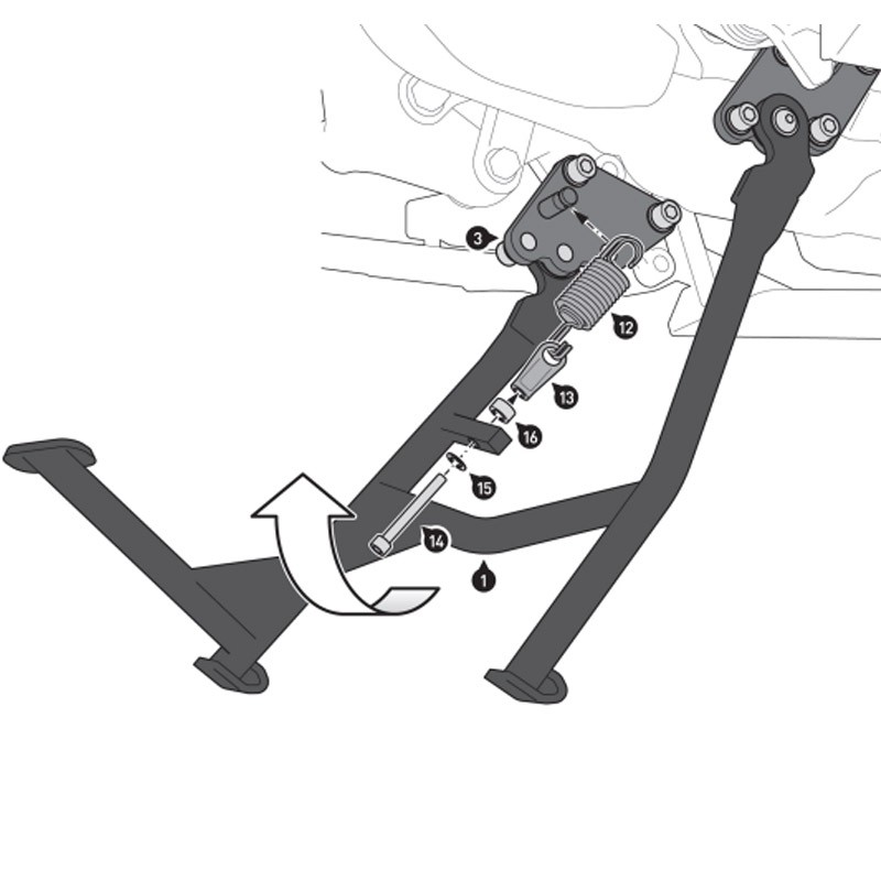 CABALLETE CENTRAL SW-MOTECH SUZUKI HPS.05.845.10000/B