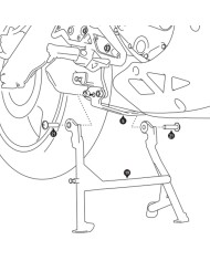 CABALLETE CENTRAL SW-MOTECH KAWASAKI HPS.08.518.10003/B