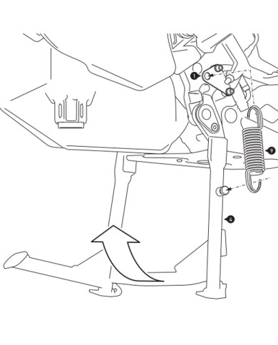 CABALLETE CENTRAL SW-MOTECH DUCATI HPS.22.584.10000/B