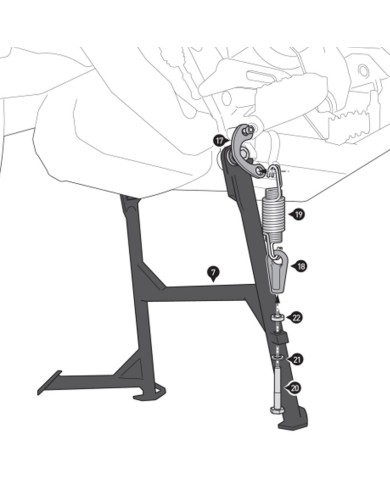CABALLETE CENTRAL SW-MOTECH DUCATI HPS.22.995.10000/B