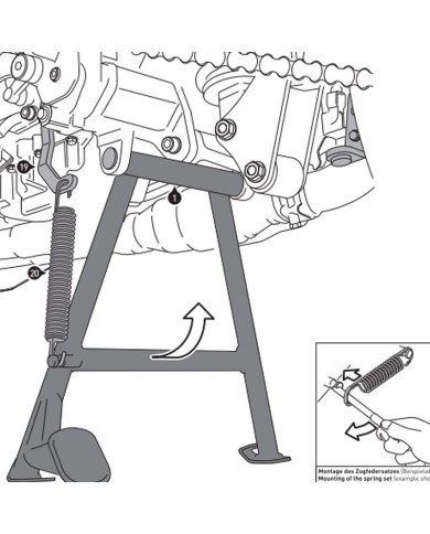 CABALLETE CENTRAL SW-MOTECH TRIUMPH HPS.11.611.10001/B