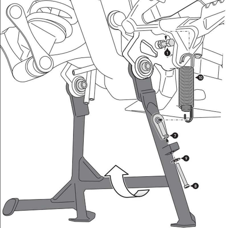 CABALLETE CENTRAL SW-MOTECH TRIUMPH HPS.11.751.10001/B