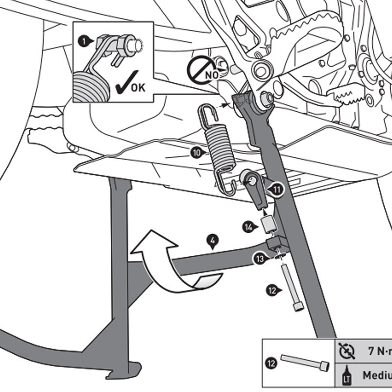CABALLETE CENTRAL SW-MOTECH KTM HPS.04.521.10001/B