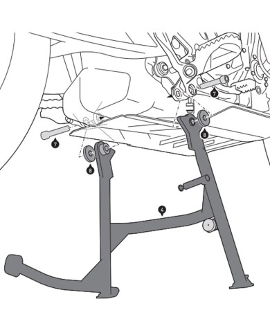 CABALLETE CENTRAL SW-MOTECH KTM HPS.04.918.10000/B