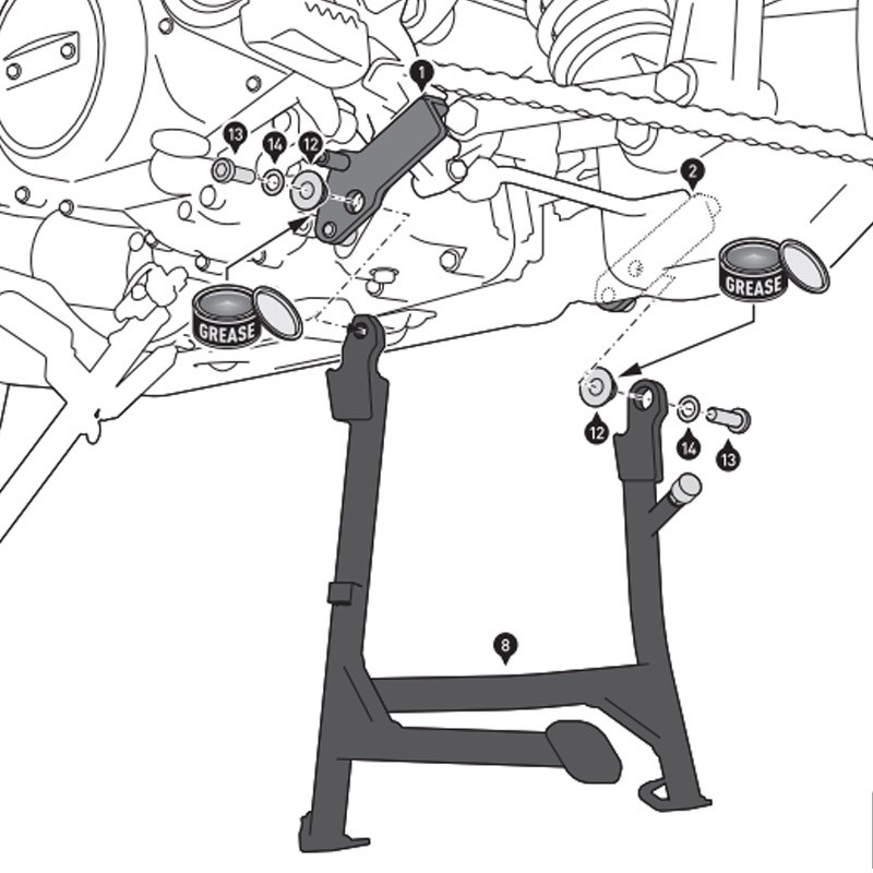 CABALLETE CENTRAL SW-MOTECH HARLEY DAVIDSON HPS.18.911.10000/B