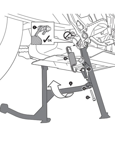 CABALLETE CENTRAL SW-MOTECH HUSQVARNA HPS.03.992.10000/B