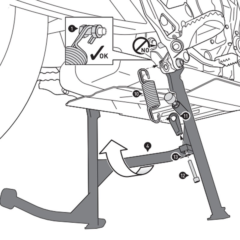 CABALLETE CENTRAL SW-MOTECH HUSQVARNA HPS.03.992.10000/B